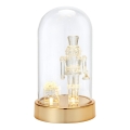 Markslöjd 706527 - LED Χριστουγεννιάτικο διακοσμητικό ISLA LED/0,12W/3xAA ορείχαλκος/καρυοθραύστης