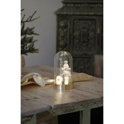 Markslöjd 706527 - LED Χριστουγεννιάτικο διακοσμητικό ISLA LED/0,12W/3xAA ορείχαλκος/καρυοθραύστης