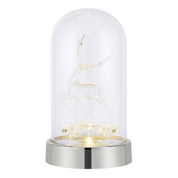 Markslöjd 706528 - Χριστουγεννιάτικο διακοσμητικό ISLA LED/0,06W/3xAA γυαλιστερό χρώμιο/τάρανδος