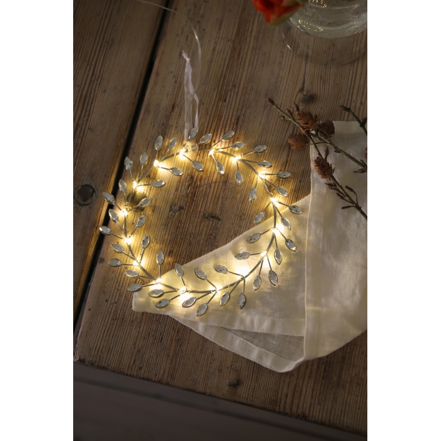 Markslöjd 706557 - LED Χριστουγεννιάτικο διακοσμητικό ARIA LED/3,12W/2xAA ασημί