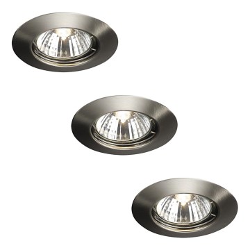 Massive 59393/17/10 - Σετ 3 τεμαχίων φωτιστικών οροφής μπάνιου ALPHA 1xGU10/50W/230V IP23