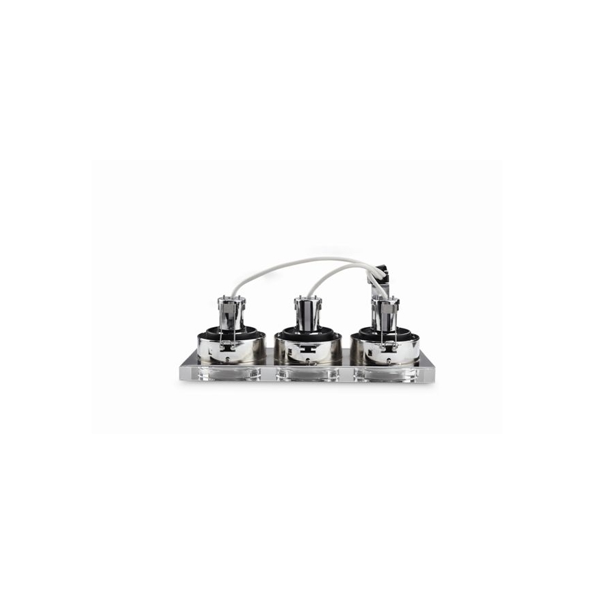 Massive 59563/11/10 - Χωνευτό φωτιστικό μπάνιου SAPPHIRE 3xGU10/50W/230V IP23