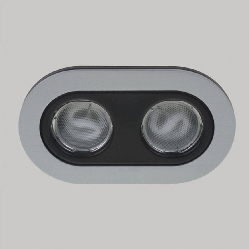 Massive 59657/48/10 - Χωνευτό φως μπάνιου HEZE 2xGU10/10W/230V