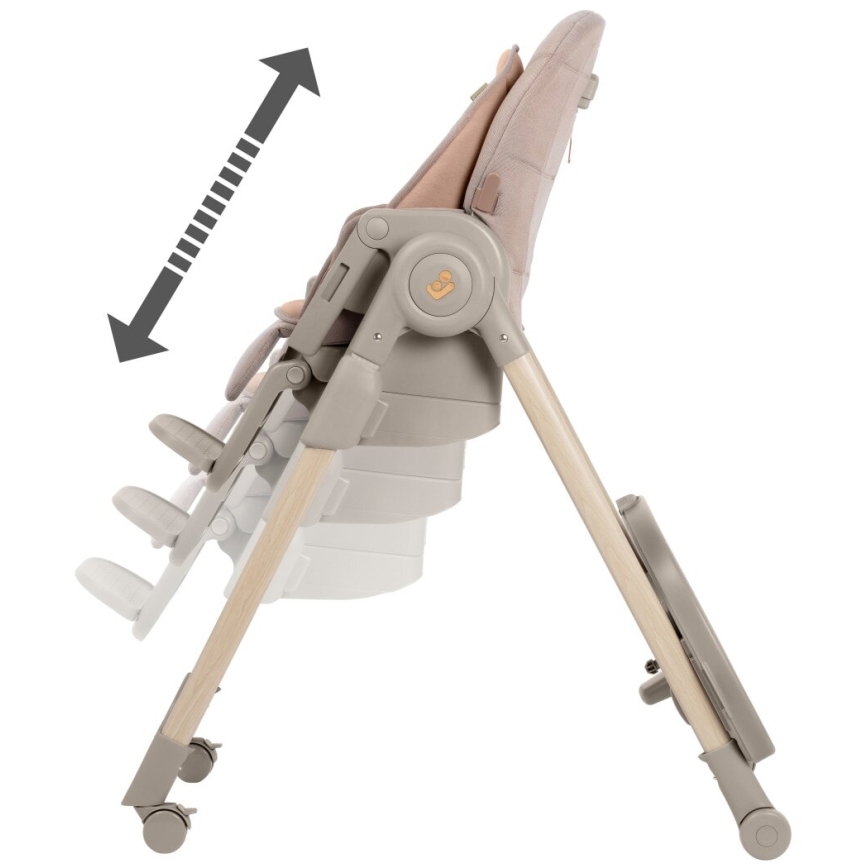 Maxi-Cosi - Καρεκλάκι φαγητού MINLA PLUS μπεζ/ροζ