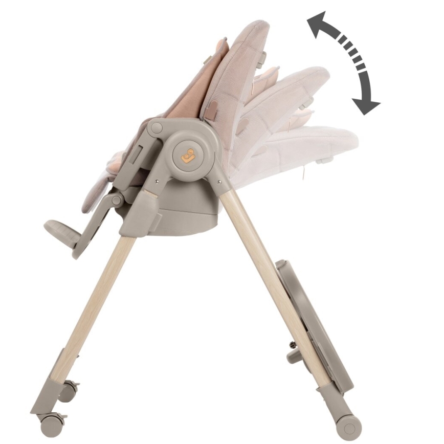 Maxi-Cosi - Καρεκλάκι φαγητού MINLA PLUS μπεζ/ροζ