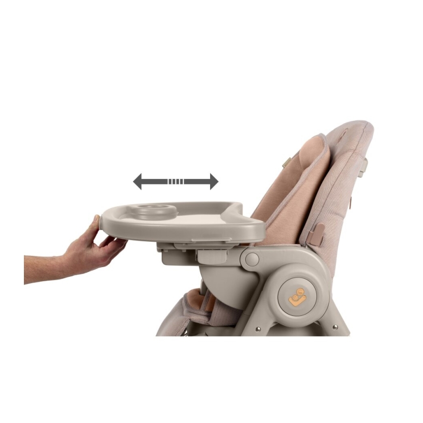 Maxi-Cosi - Καρεκλάκι φαγητού MINLA PLUS μπεζ/ροζ