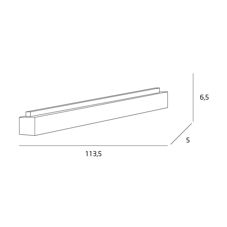 MAXLIGHT C0125D - LED Dimmable φωτιστικό οροφής LINEAR LED/36W/230V 113,5 cm λευκό