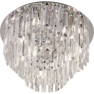 MAXLIGHT C0136 - Φωτιστικό οροφής MONACO 9xG9/40W/230V διάμετρος 42 cm γυαλιστερό χρώμιο