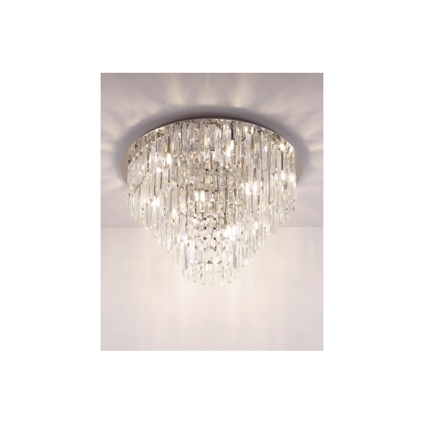 MAXLIGHT C0137 - Φωτιστικό οροφής MONACO 15xG9/40W/230V διάμετρος 60 cm γυαλιστερό χρώμιο