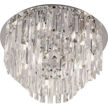 MAXLIGHT C0137 - Φωτιστικό οροφής MONACO 15xG9/40W/230V διάμετρος 60 cm γυαλιστερό χρώμιο