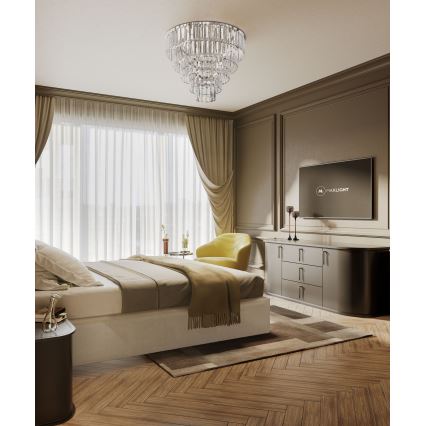 MAXLIGHT C0137 - Φωτιστικό οροφής MONACO 15xG9/40W/230V διάμετρος 60 cm γυαλιστερό χρώμιο
