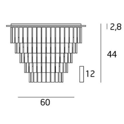 MAXLIGHT C0137 - Φωτιστικό οροφής MONACO 15xG9/40W/230V διάμετρος 60 cm γυαλιστερό χρώμιο