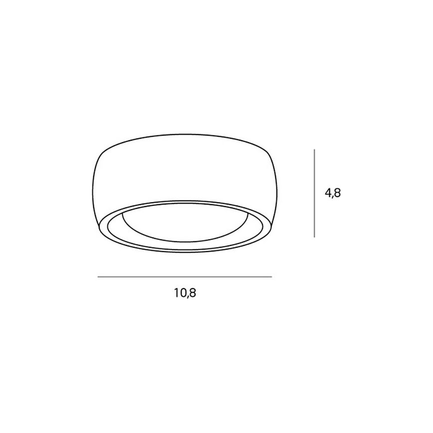 MAXLIGHT C0204 - Φωτιστικό οροφής μπάνιου LED KODAK LED/8W/230V διάμετρος 10,8 cm IP44 μαύρο