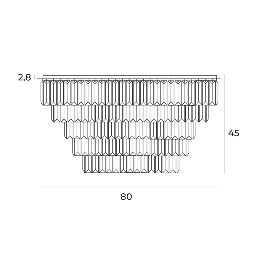 MAXLIGHT C0224 - Φωτιστικό οροφής MONACO 16xG9/40W/230V διάμετρος 80 cm χρυσό