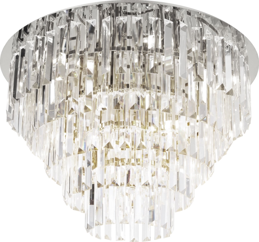 MAXLIGHT C0225 - Φωτιστικό οροφής MONACO 16xG9/40W/230V διάμετρος 80 cm γυαλιστερό χρώμιο