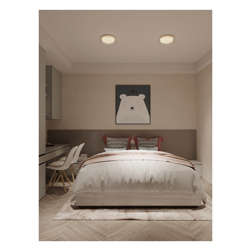 MAXLIGHT C0233 - Φωτιστικό οροφής LED DUO LED/10W/230V διάμετρος 34 cm λευκό