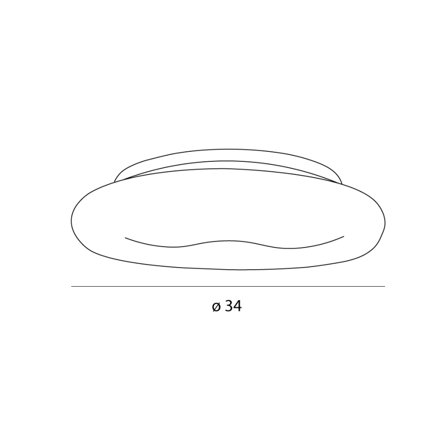 MAXLIGHT C0233 - Φωτιστικό οροφής LED DUO LED/10W/230V διάμετρος 34 cm λευκό
