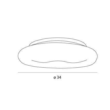 MAXLIGHT C0233 - Φωτιστικό οροφής LED DUO LED/10W/230V διάμετρος 34 cm λευκό