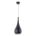 MAXLIGHT P0233 - Κρεμαστό φωτιστικό οροφής DROP 1xE27/40W/230V διάμετρος 20 cm μαύρο