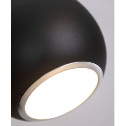 MAXLIGHT P0233 - Κρεμαστό φωτιστικό οροφής DROP 1xE27/40W/230V διάμετρος 20 cm μαύρο