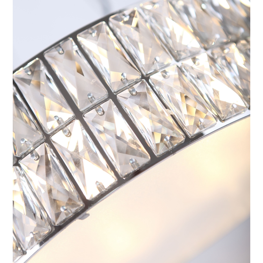 MAXLIGHT P0236 - Κρεμαστό φωτιστικό οροφής DIAMANTE 5xG9/42W/230V διάμετρος 38 cm γυαλιστερό χρώμιο