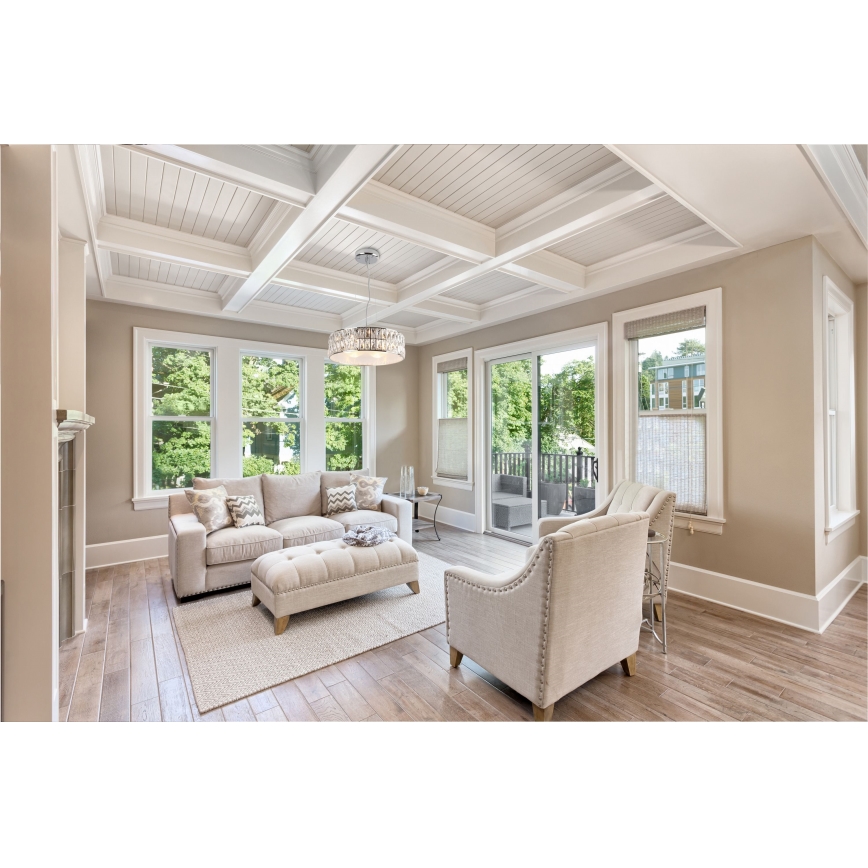 MAXLIGHT P0238 - Κρεμαστό φωτιστικό οροφής DIAMANTE 6xG9/42W/230V διάμετρος 46 cm γυαλιστερό χρώμιο