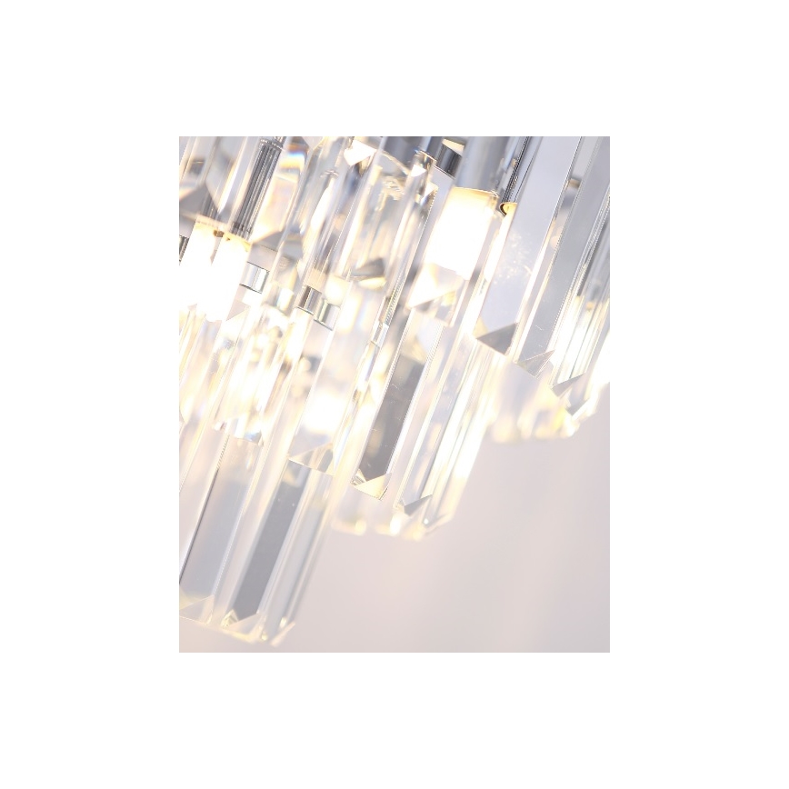 MAXLIGHT P0259 - Κρεμαστό φωτιστικό οροφής MONACO 9xG9/40W/230V διάμετρος 42 cm γυαλιστερό χρώμιο