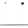 MAXLIGHT P0310D - Led Dimmable κρεμαστό φωτιστικό οροφής TRIO LED/12W/230V μαύρο