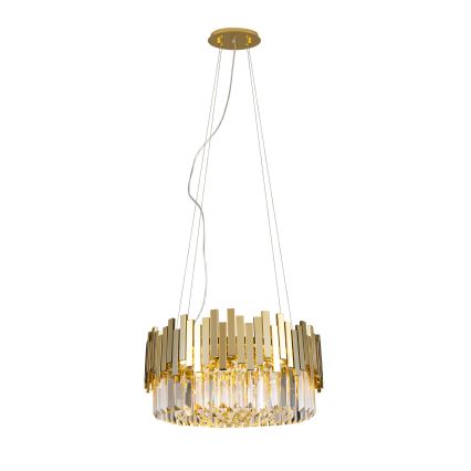 MAXLIGHT P0368 - Κρεμαστό φωτιστικό οροφής TREND 8xE14/40W/230V διάμετρος 45 cm χρυσό