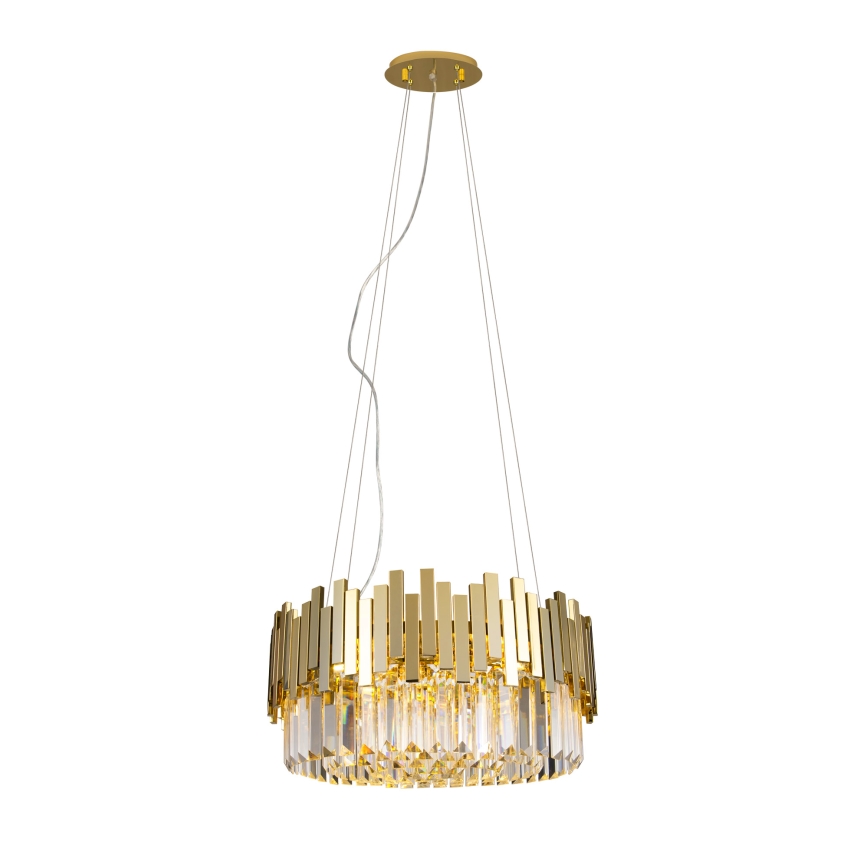 MAXLIGHT P0368 - Κρεμαστό φωτιστικό οροφής TREND 8xE14/40W/230V διάμετρος 45 cm χρυσό