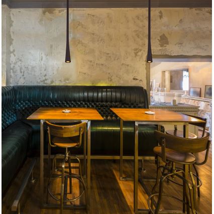 MAXLIGHT P0373 -  Κρεμαστό φωτιστικό οροφής LED ΚΑΦΕΣ LED/7W/230V διάμετρος 3 cm μαύρο