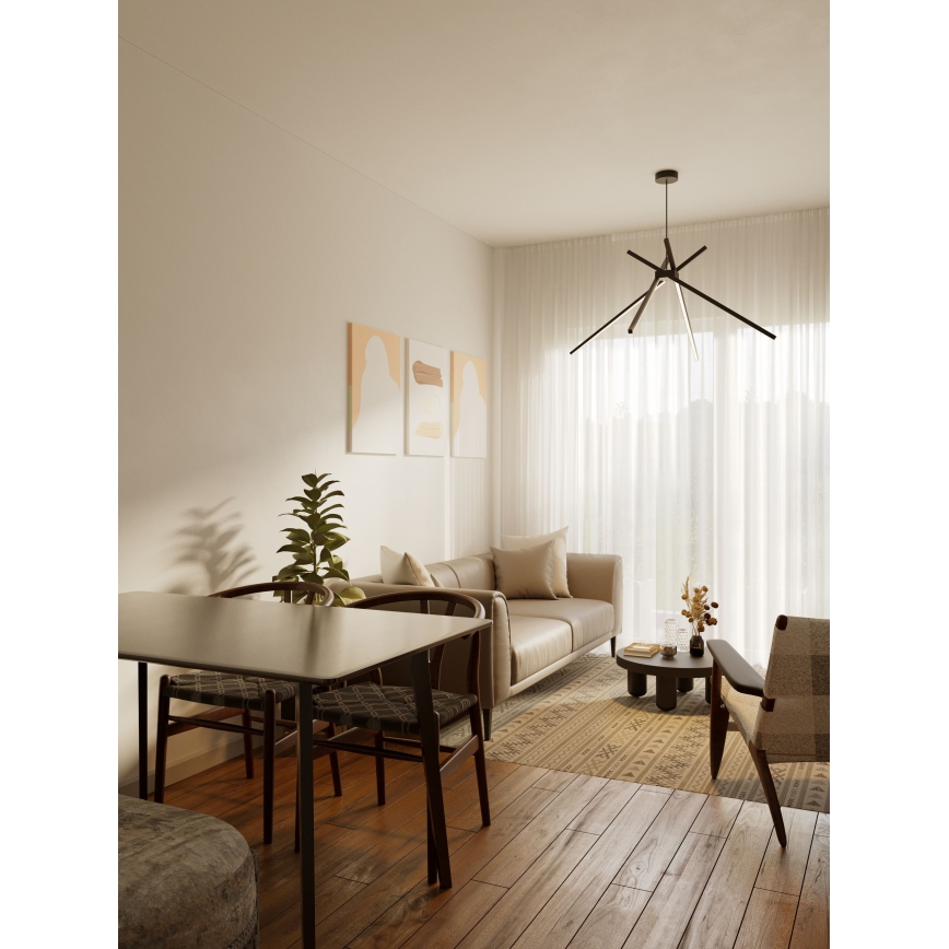 MAXLIGHT P0412 -  Κρεμαστό φωτιστικό οροφής LED ΑΡΑΧΝΗ LED/33W/230V μαύρο