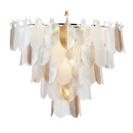 MAXLIGHT P0418 - Κρεμαστό φωτιστικό οροφής ARWENA 15xE14/40W/230V διάμετρος 80 cm χρυσό