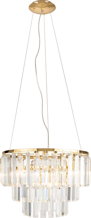 MAXLIGHT P0423 - Κρεμαστό φωτιστικό οροφής MONACO 9xG9/40W/230V διάμετρος 42 cm χρυσό