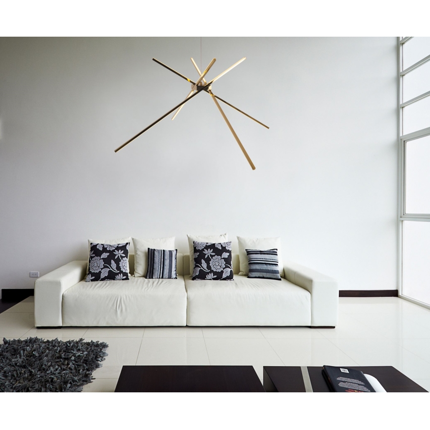 MAXLIGHT P0457 -  Κρεμαστό φωτιστικό οροφής LED ΑΡΑΧΝΗ LED/33W/230V χρυσό