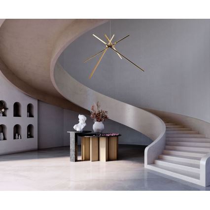 MAXLIGHT P0457 -  Κρεμαστό φωτιστικό οροφής LED ΑΡΑΧΝΗ LED/33W/230V χρυσό