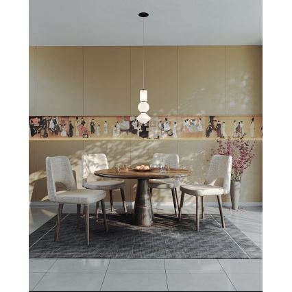 MAXLIGHT P0468 -  Κρεμαστό φωτιστικό οροφής LED AKIKO LED/23W/230V διάμετρος 20 cm λευκό