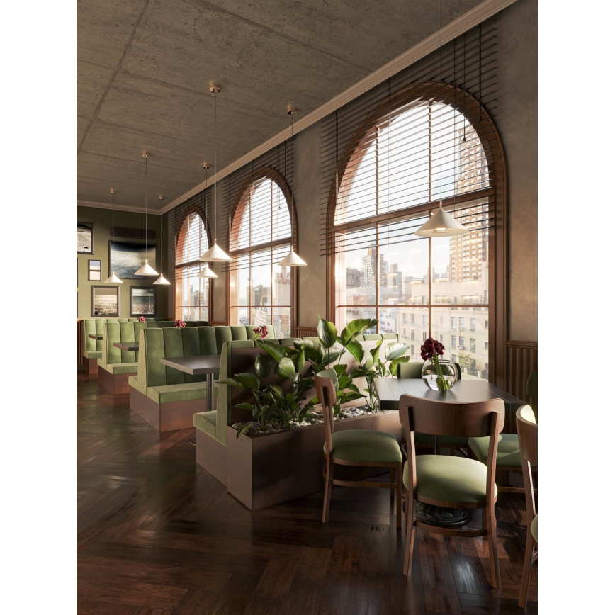 MAXLIGHT P0505 -  Κρεμαστό φωτιστικό οροφής LED VULCANO LED/5W/230V διάμετρος 30,5 cm λευκό