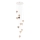MAXLIGHT P0526D - Led Dimmable κρεμαστό φωτιστικό οροφής PALLONCINI 11xLED/6W/230V διάμετρος 45 cm διαφανές/μπεζ/φιμέ