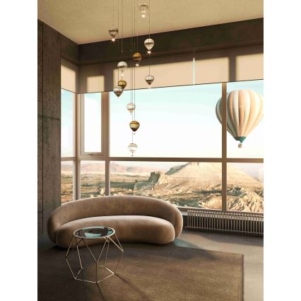 MAXLIGHT P0527 -  Κρεμαστό φωτιστικό οροφής LED PALLONCINI 2xLED/3W/230V διάμετρος 12 cm διαφανές