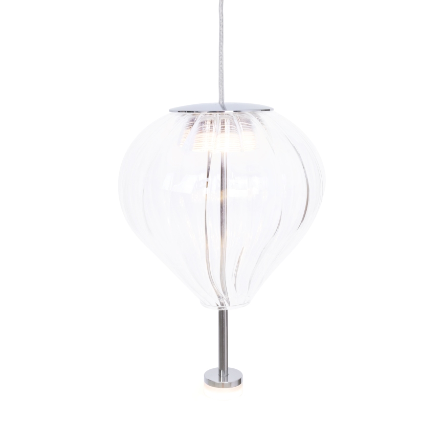 MAXLIGHT P0527 -  Κρεμαστό φωτιστικό οροφής LED PALLONCINI 2xLED/3W/230V διάμετρος 12 cm διαφανές