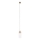 MAXLIGHT P0531 -  Κρεμαστό φωτιστικό οροφής LED SIGNATURE LED/8W/230V διάμετρος 15 cm ορείχαλκος/διαφανή