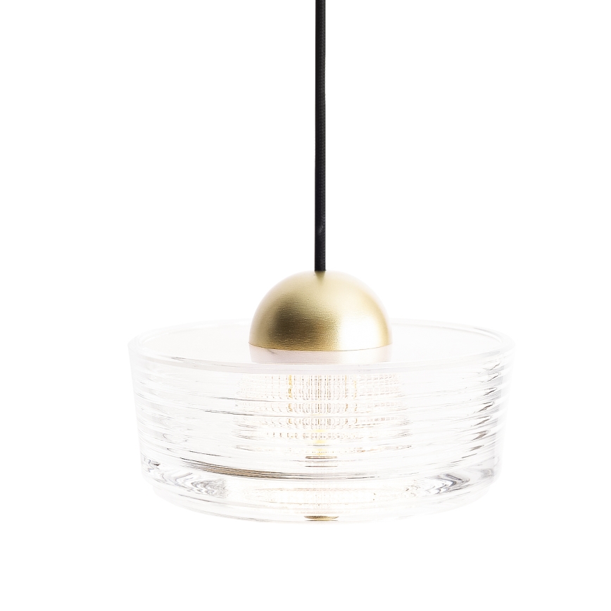 MAXLIGHT P0542 -  Κρεμαστό φωτιστικό οροφής LED LIPARI LED/6W/230V διάμετρος 16 cm διαφανή