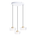 MAXLIGHT P0543 -  Κρεμαστό φωτιστικό οροφής LED LIPARI LED/22W/230V διάμετρος 35 cm διαφανή