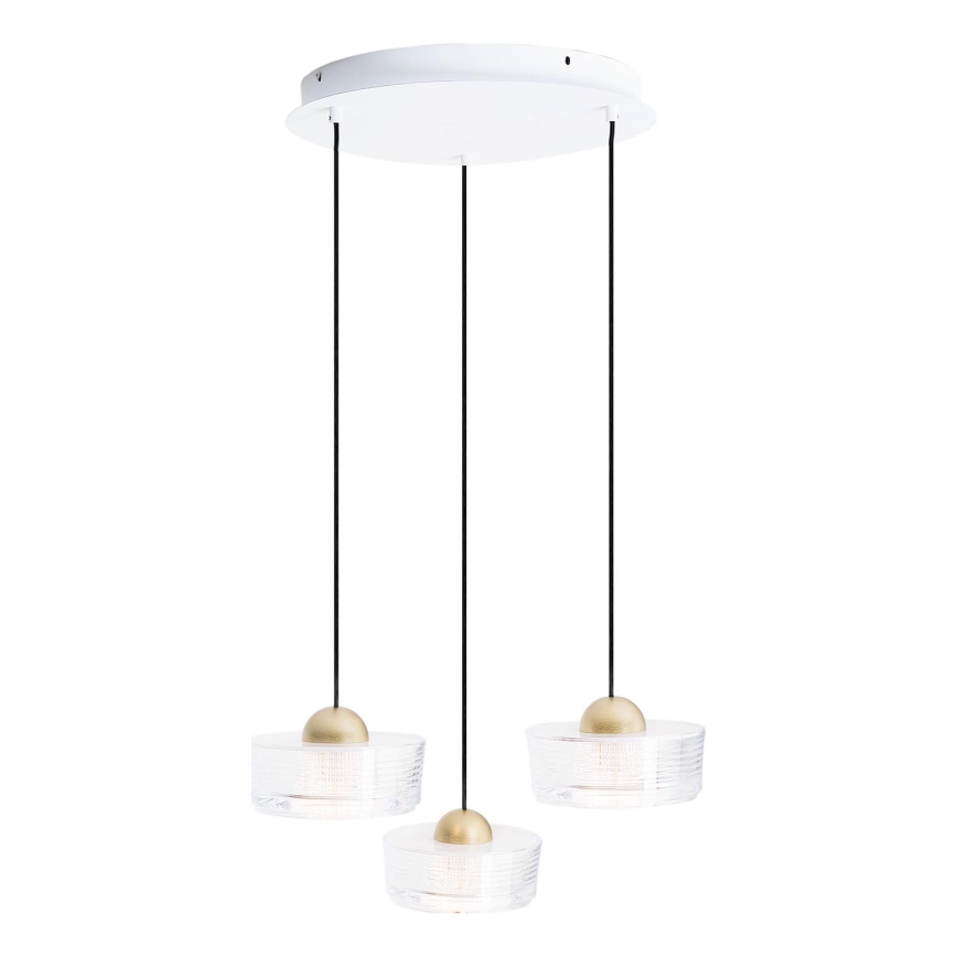 MAXLIGHT P0543 -  Κρεμαστό φωτιστικό οροφής LED LIPARI LED/22W/230V διάμετρος 35 cm διαφανή