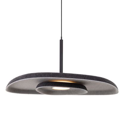 MAXLIGHT P0560 -  Κρεμαστό φωτιστικό οροφής LED DEUX LED/5W/230V μαύρο