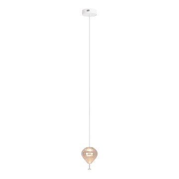 MAXLIGHT P0575 -  Κρεμαστό φωτιστικό οροφής LED PALLONCINI 2xLED/3W/230V διάμετρος 12 cm μπεζ