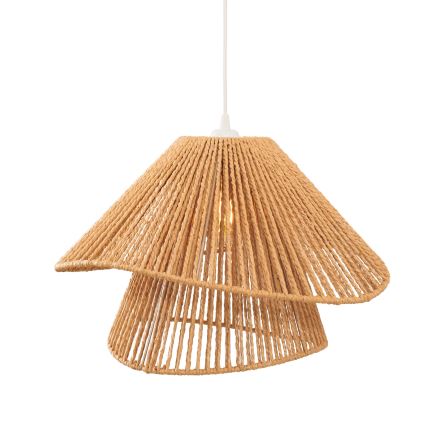 MAXLIGHT P0578 - Κρεμαστό φωτιστικό οροφής AMALFI 1xE27/15W/230V διάμετρος 45 cm μπεζ
