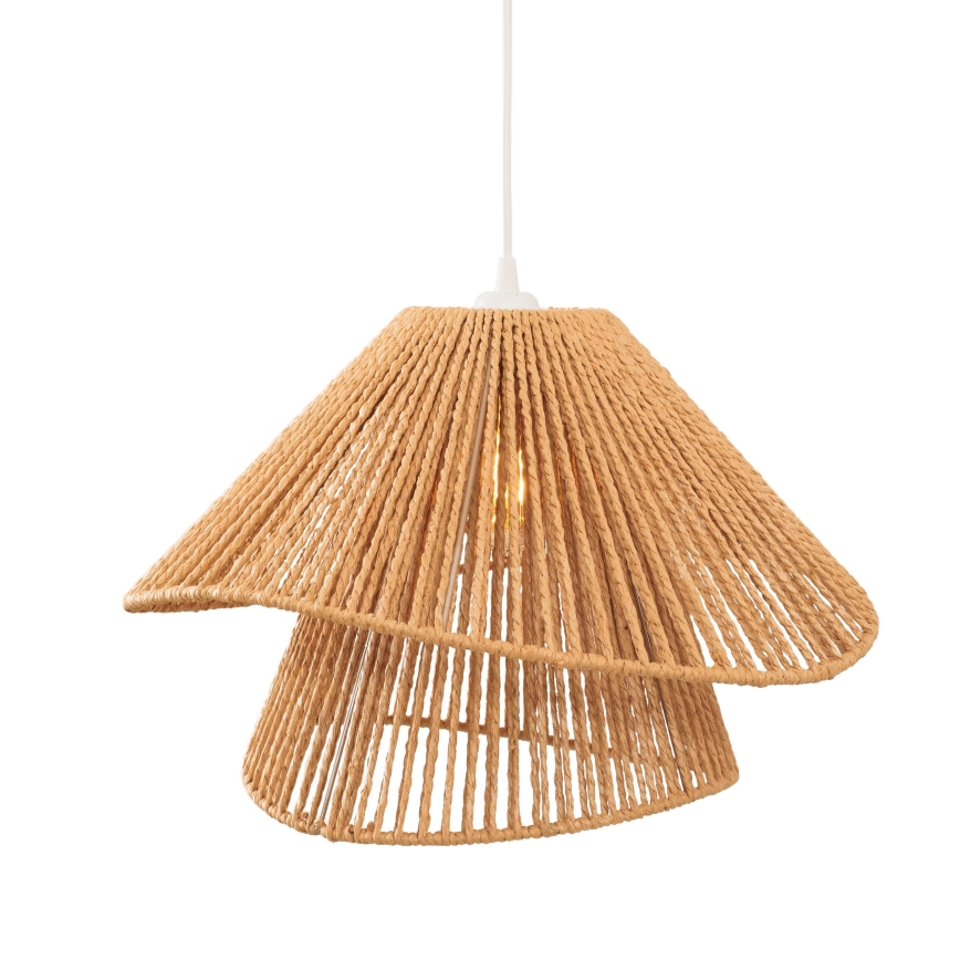 MAXLIGHT P0578 - Κρεμαστό φωτιστικό οροφής AMALFI 1xE27/15W/230V διάμετρος 45 cm μπεζ