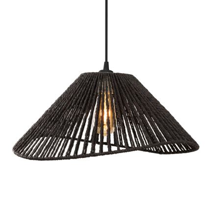MAXLIGHT P0579 - Κρεμαστό φωτιστικό οροφής AMALFI 1xE27/15W/230V διάμετρος 45 cm μαύρο